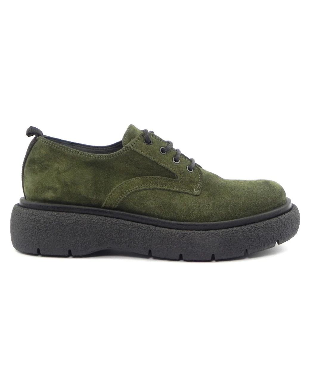Carmens Green Laced Shoes