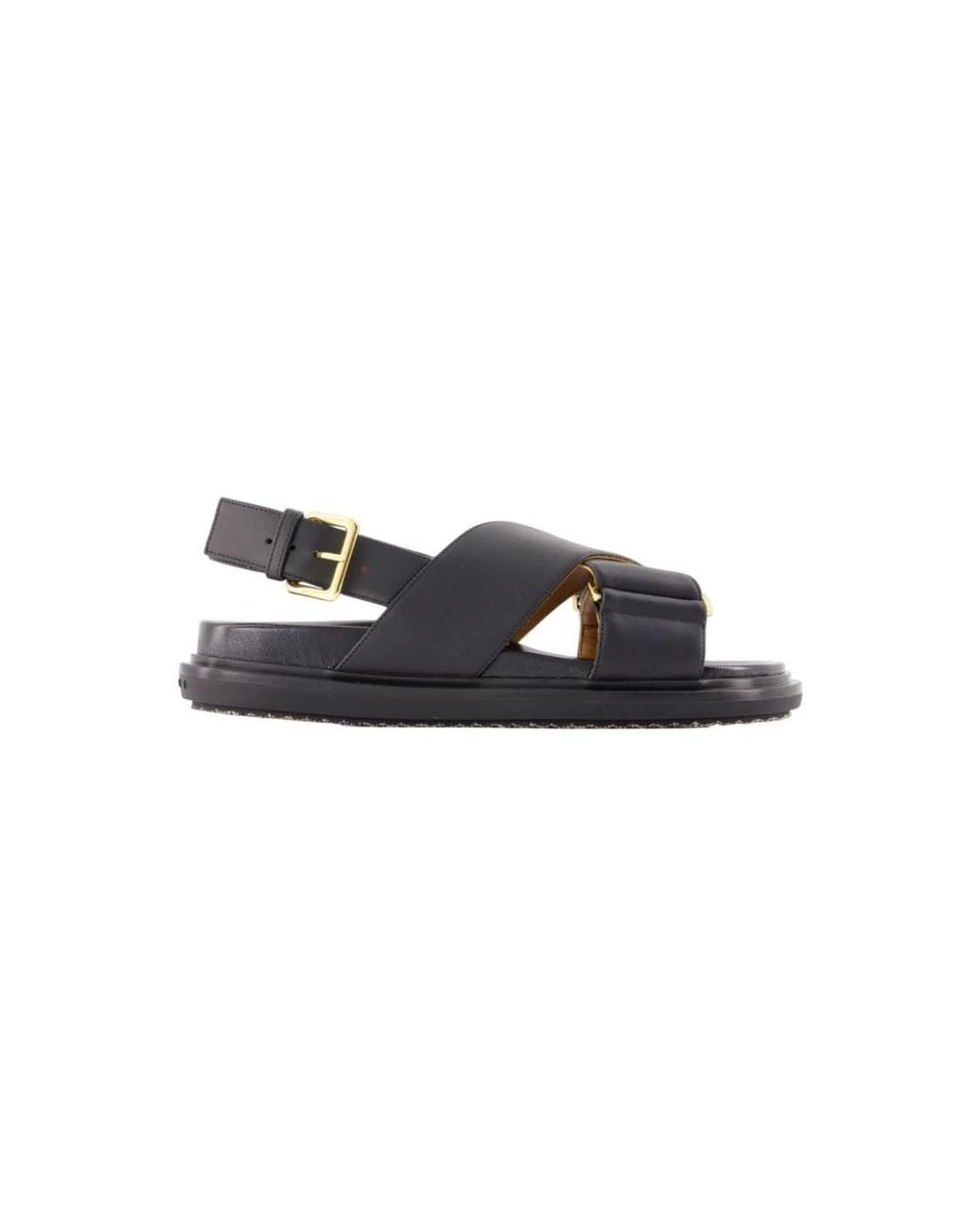 Marni Blue Flat Sandals
