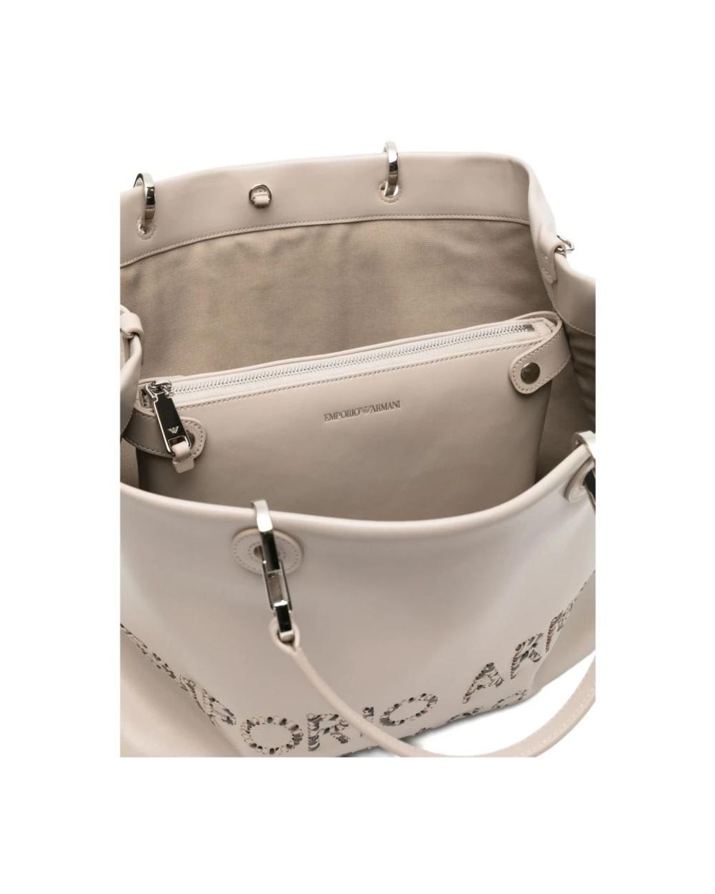 Emporio Armani Gray Tote Bags