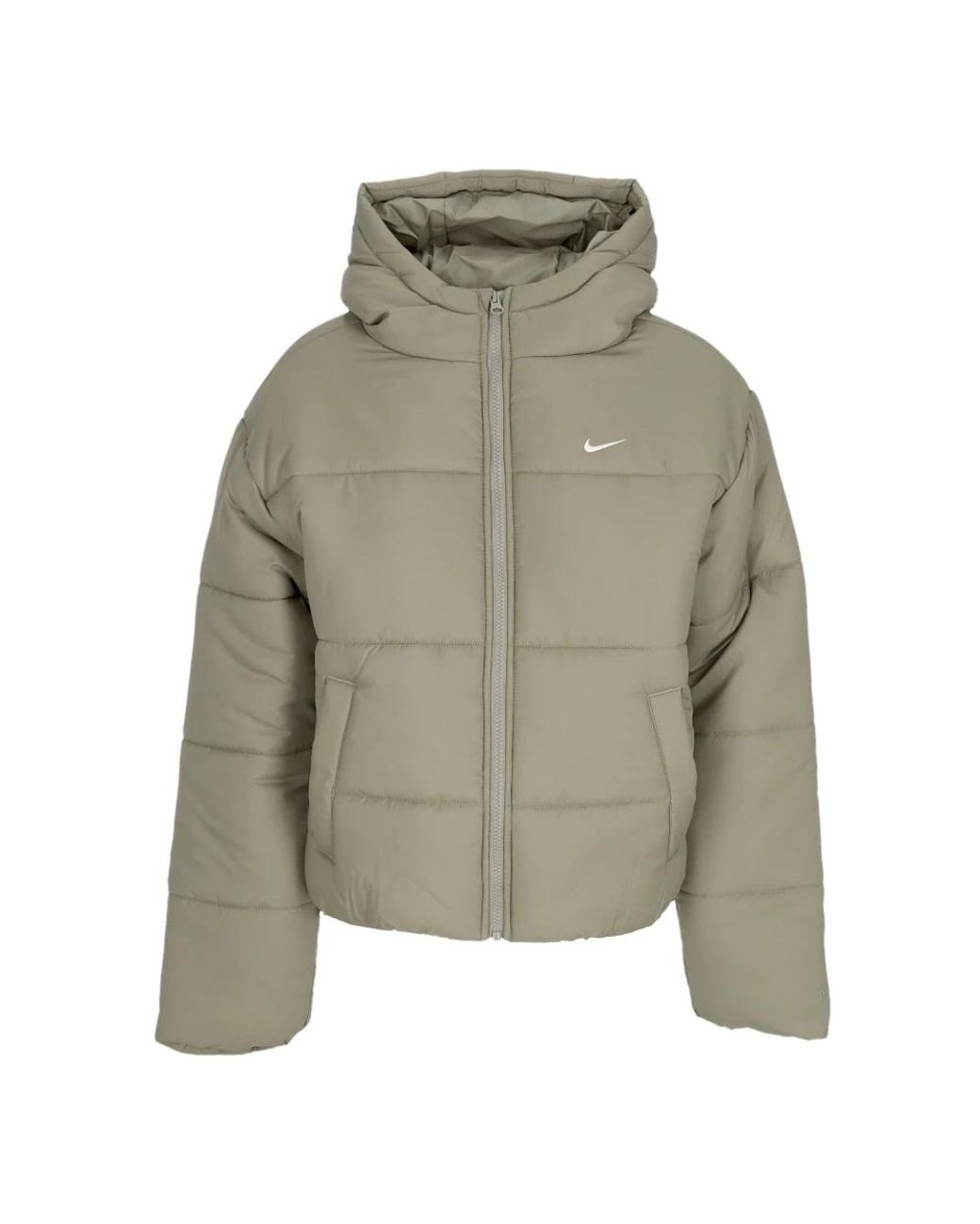 Nike Fitness ,Groen ,Polyester Pufferjack Met Therma-Fit in het Green