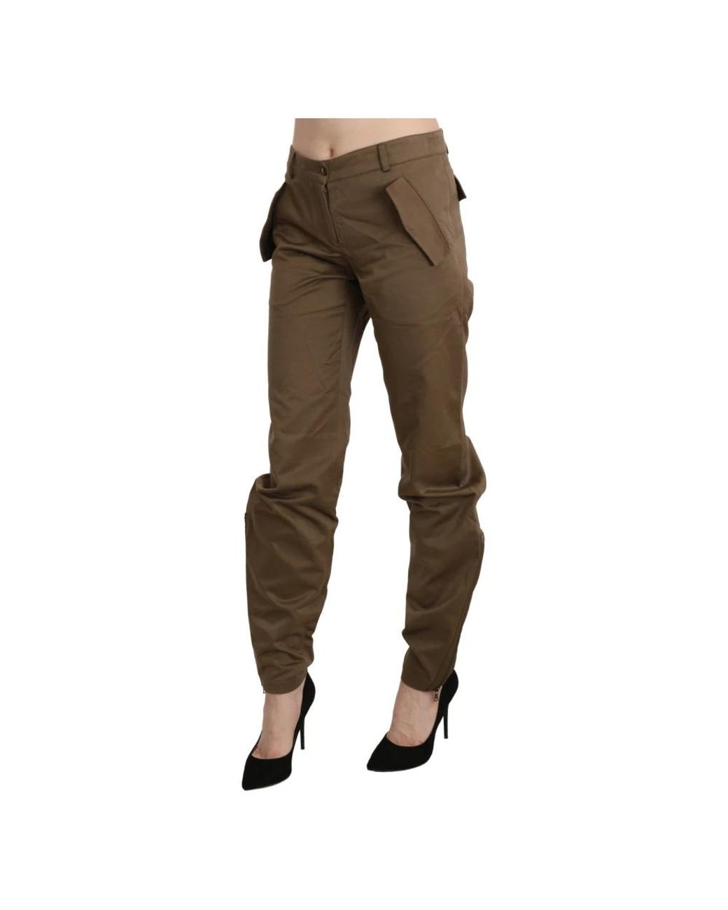 Ermanno Scervino Brown Straight Trousers