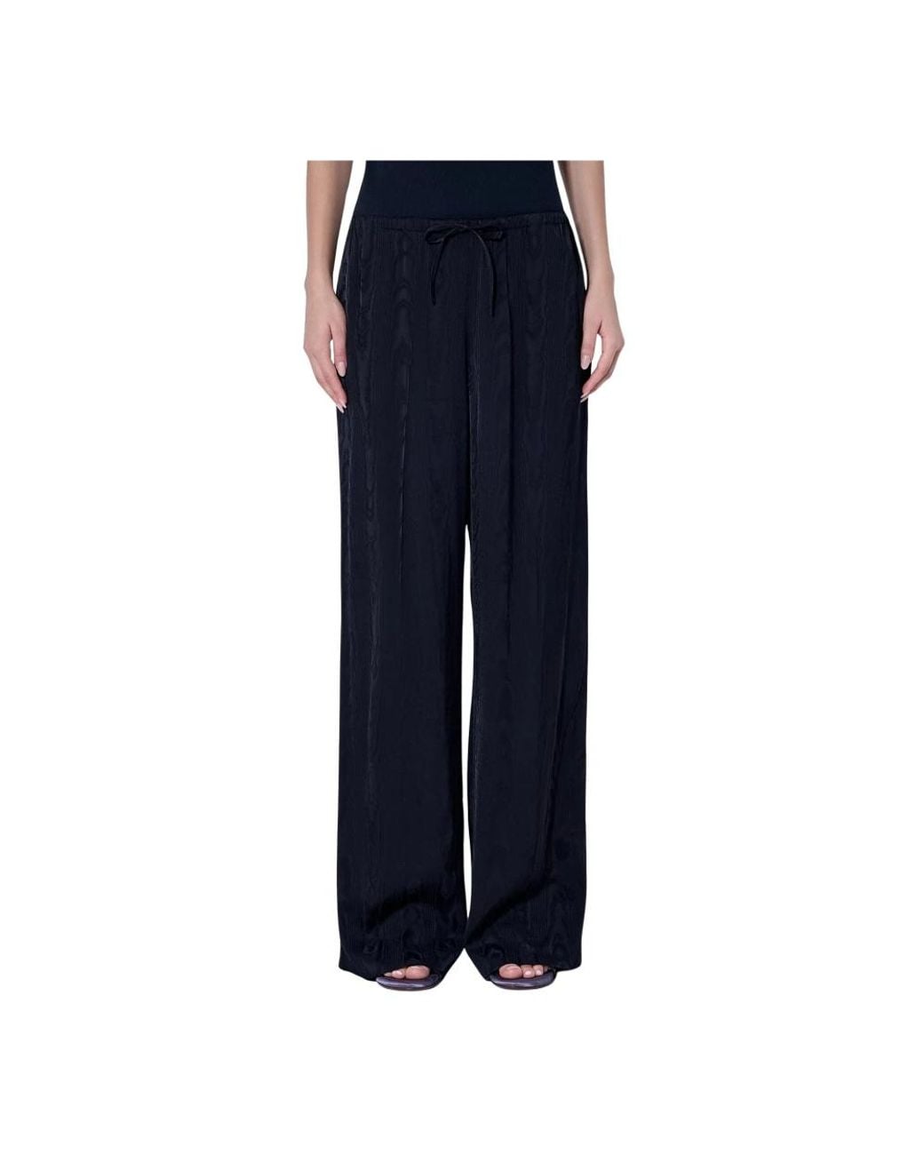 Dries Van Noten Blue Wide Trousers