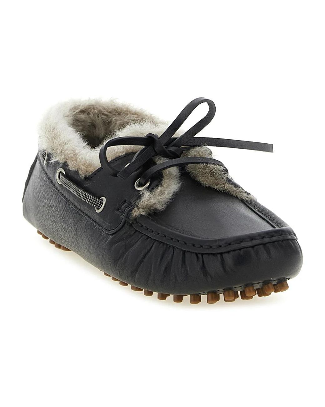 Brunello Cucinelli Black Loafers