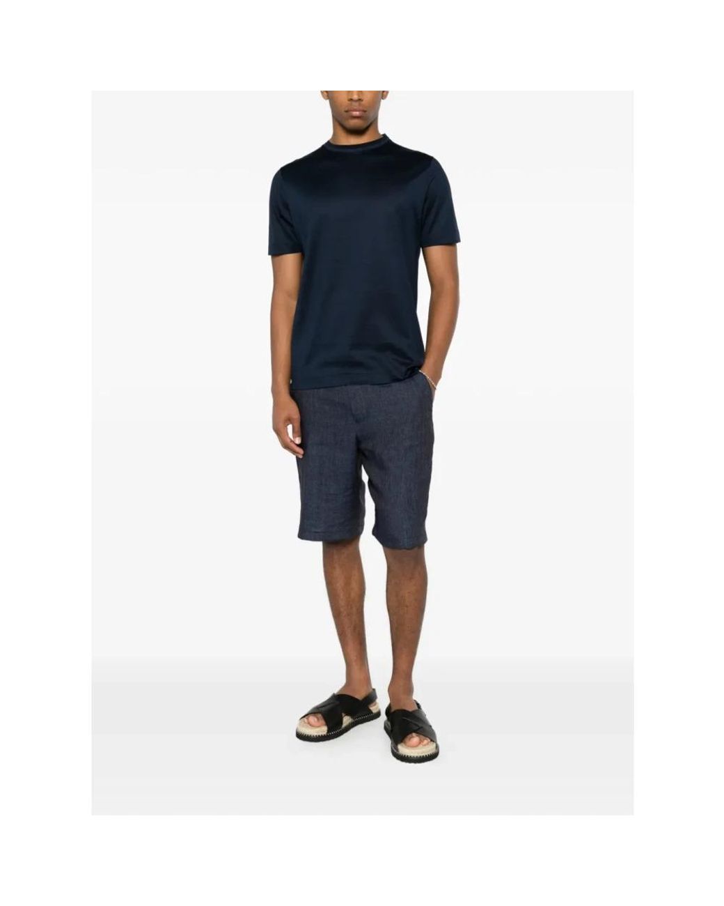 Canali Blue T-Shirts for men