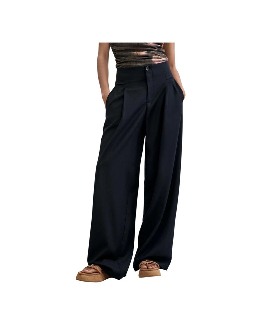 Desigual Blue Wide Trousers