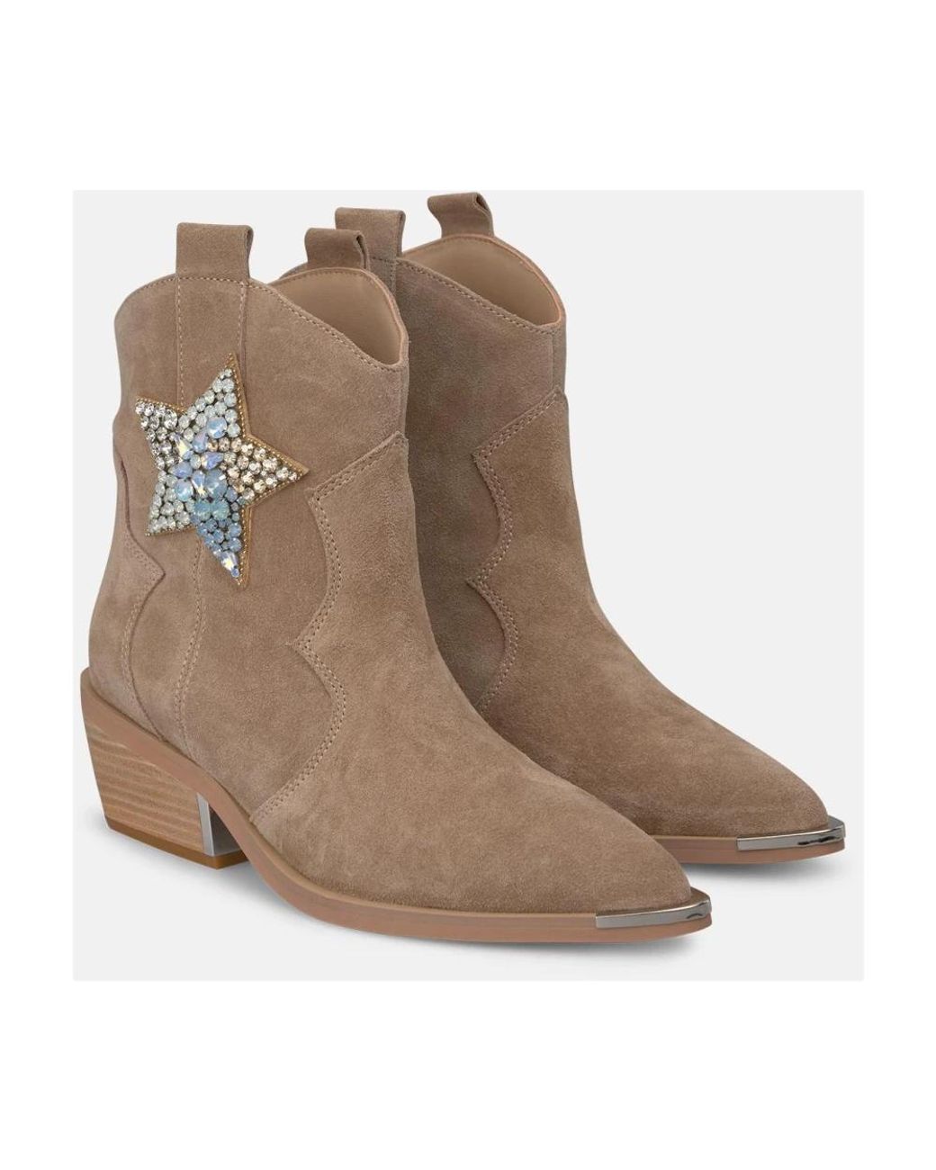 Alma En Pena. Brown Cowboy & Biker Boots