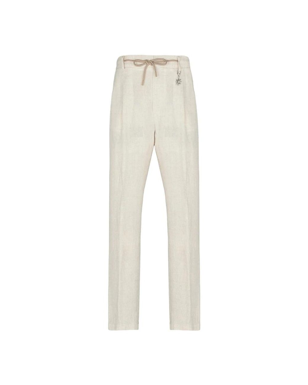 Manuel Ritz Natural Straight Trousers for men