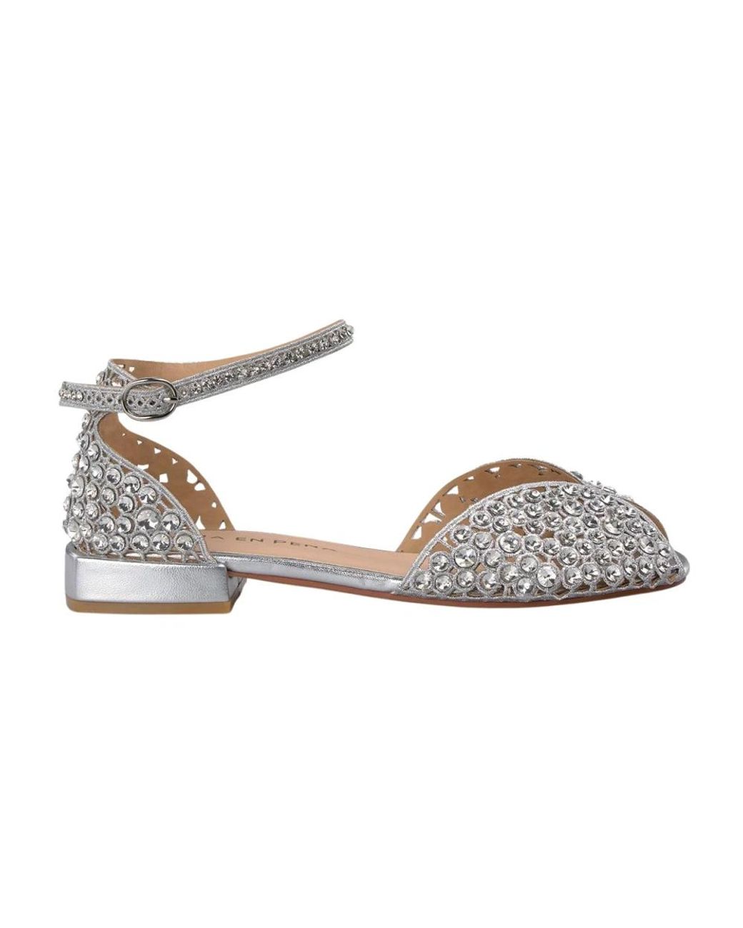 Alma En Pena. Metallic Flat Sandals