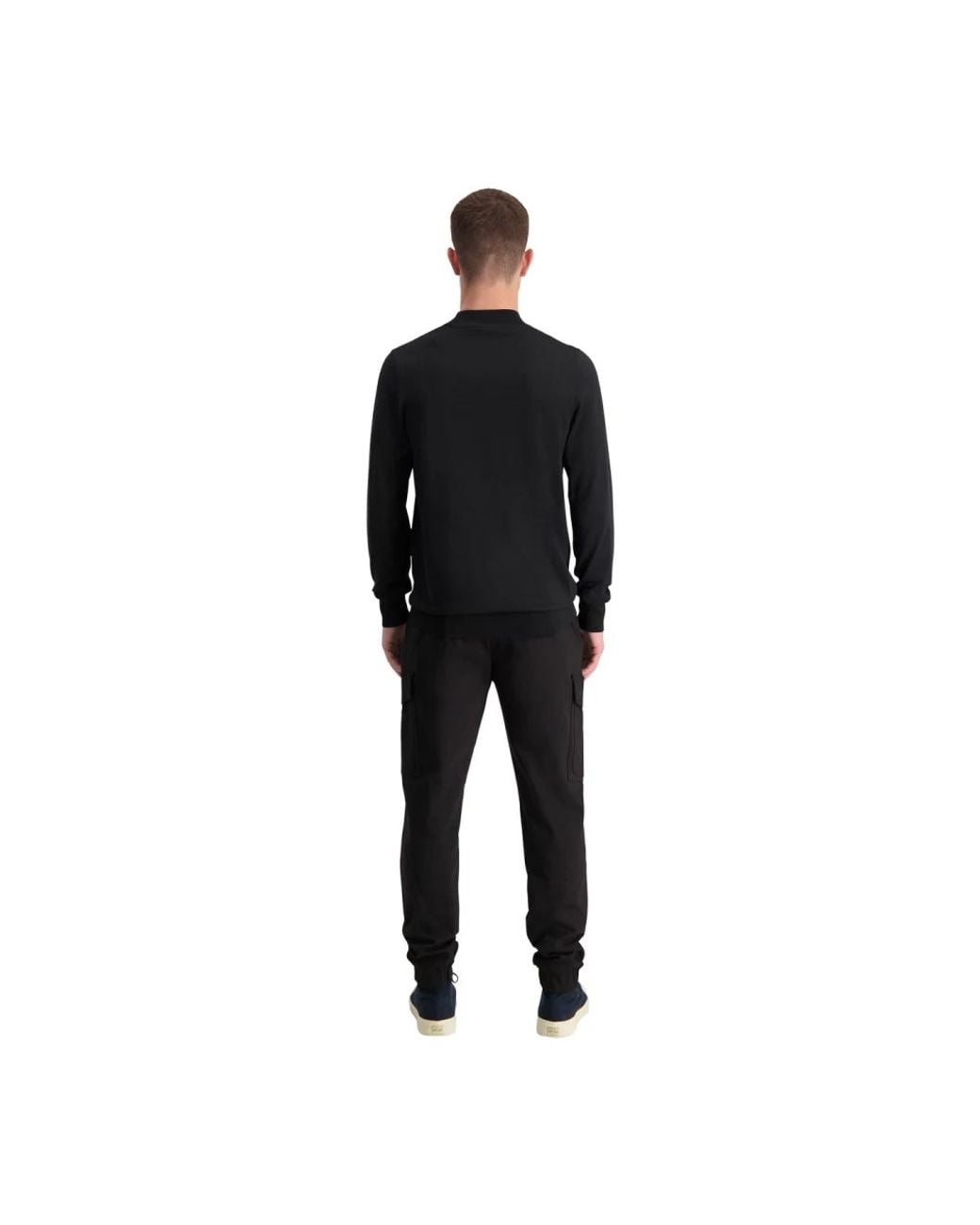 Long Sleeve Tops Aeden de hombre de color Black