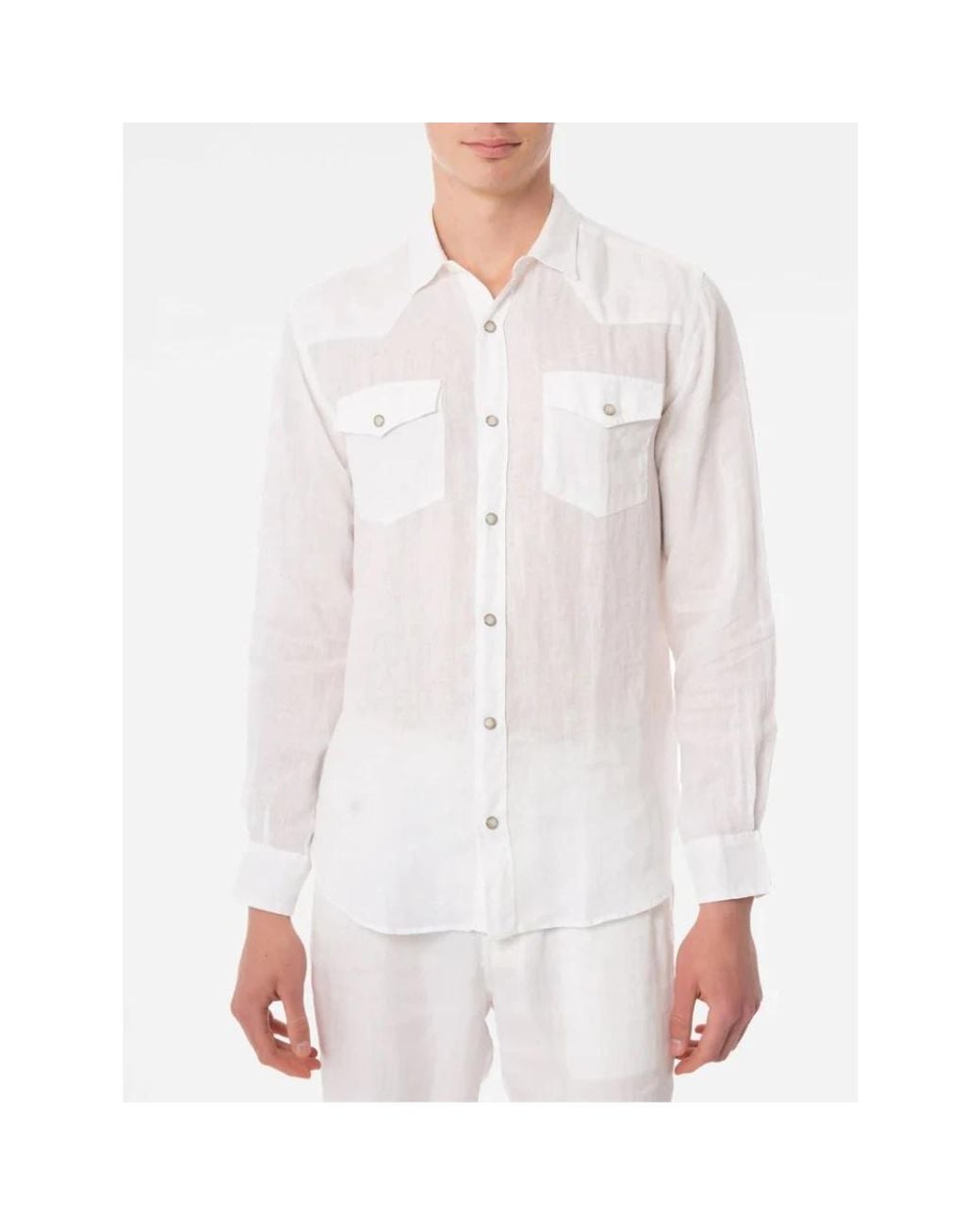 Mc2 Saint Barth White Casual Shirts for men
