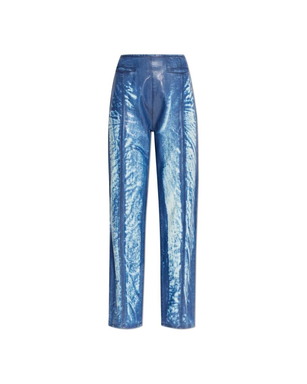 DIESEL Blue Straight Trousers