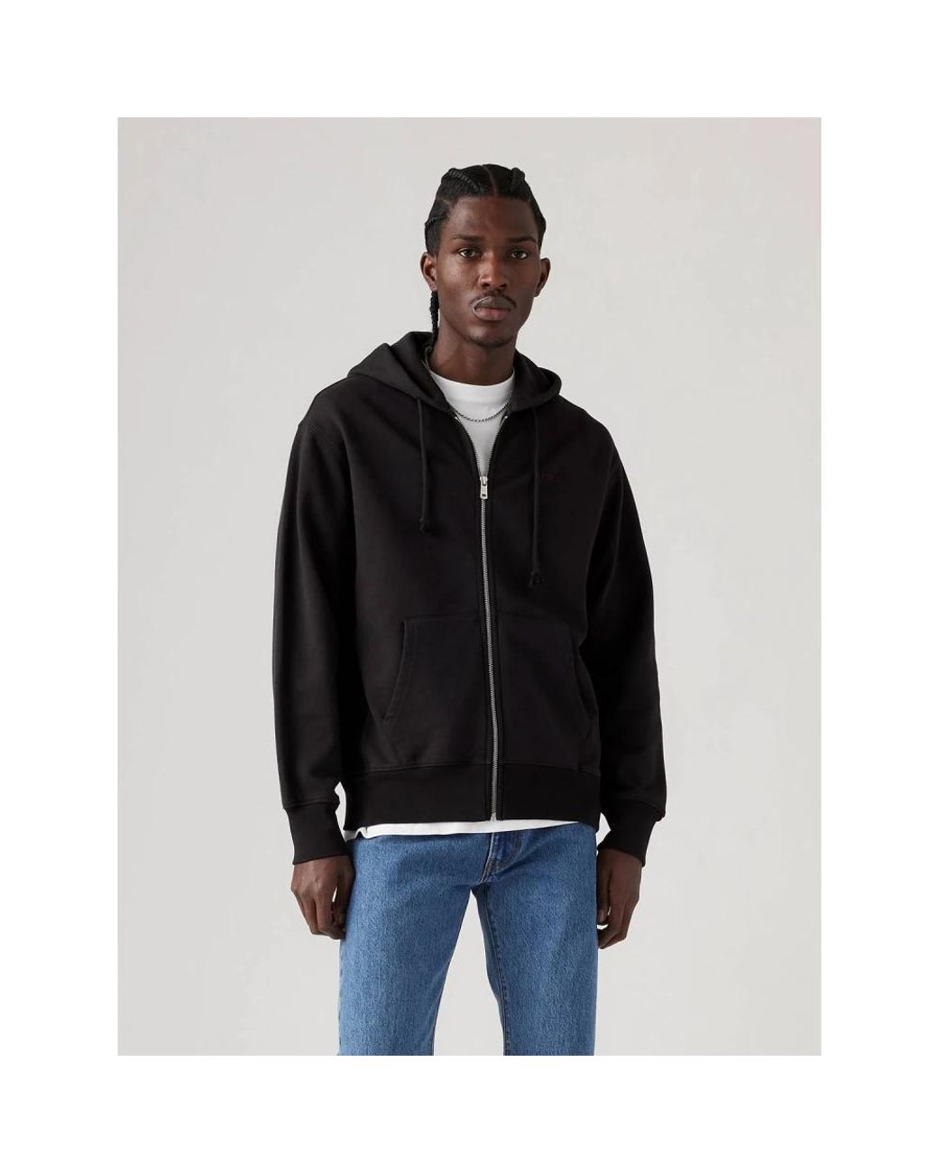 Levi's Black Zip-Throughs for men