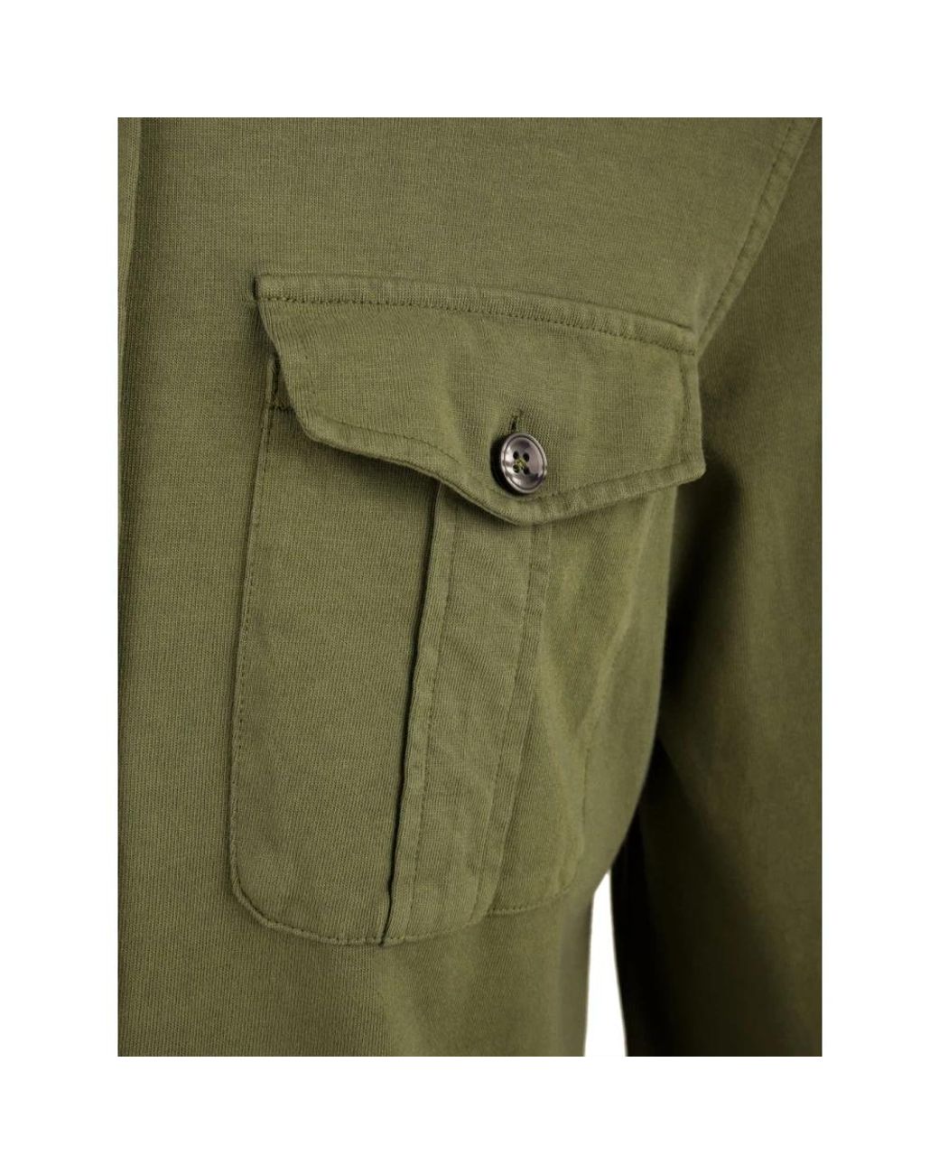FILIPPO DE LAURENTIIS Green Casual Shirts for men
