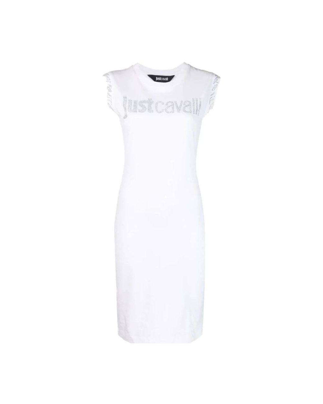 Just Cavalli Kleedjes ,Wit ,Abito in het White