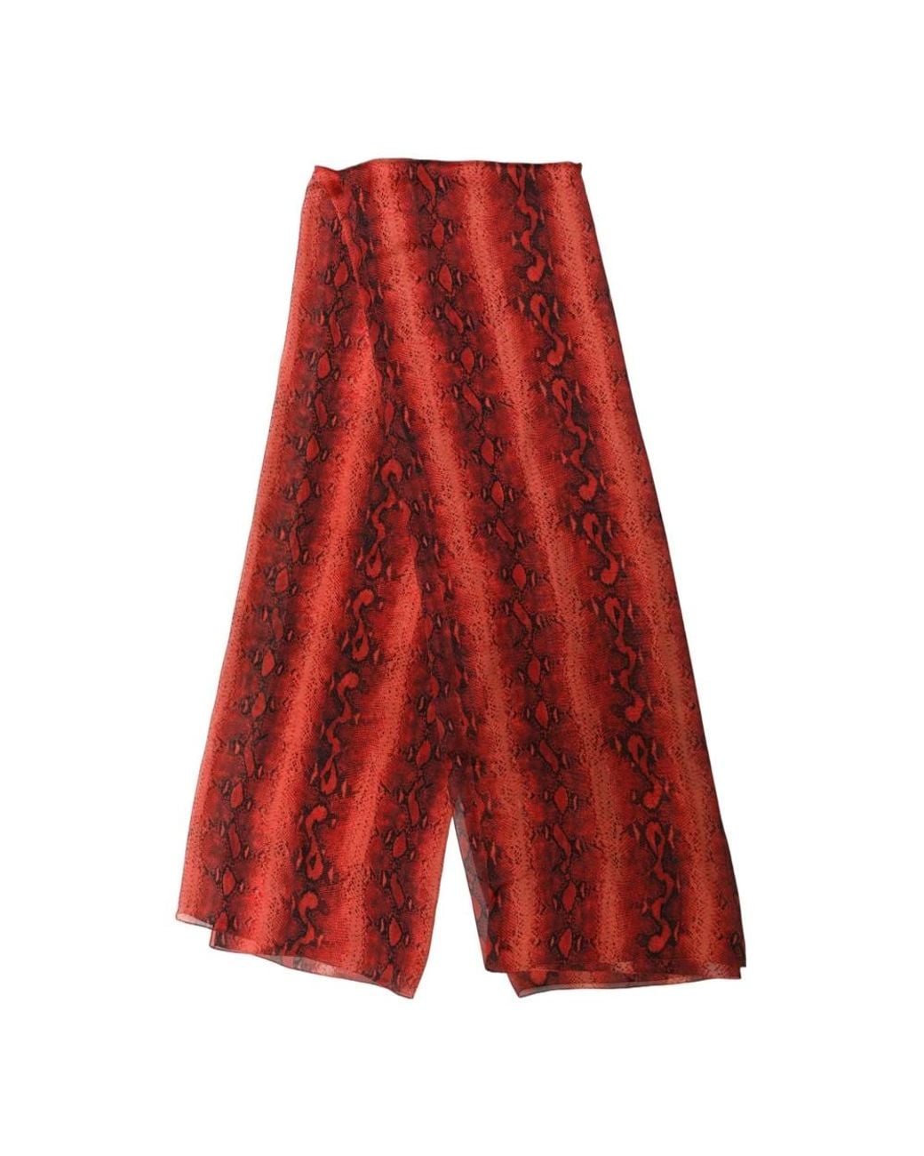 Dolce & Gabbana Red Silk Scarves