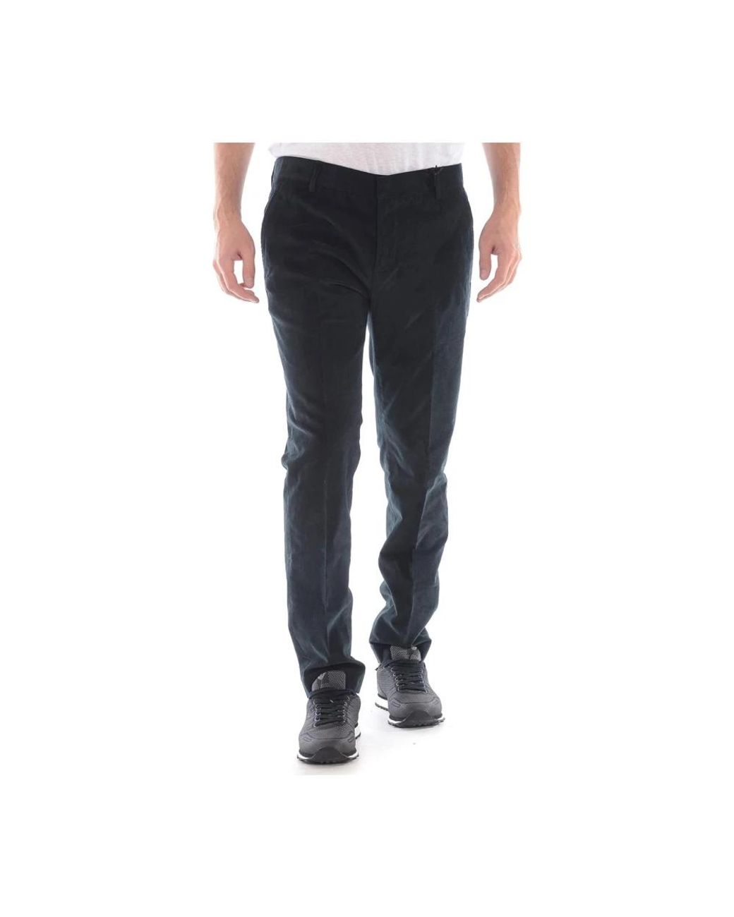 Daniele Alessandrini Blue Slim-Fit Trousers for men