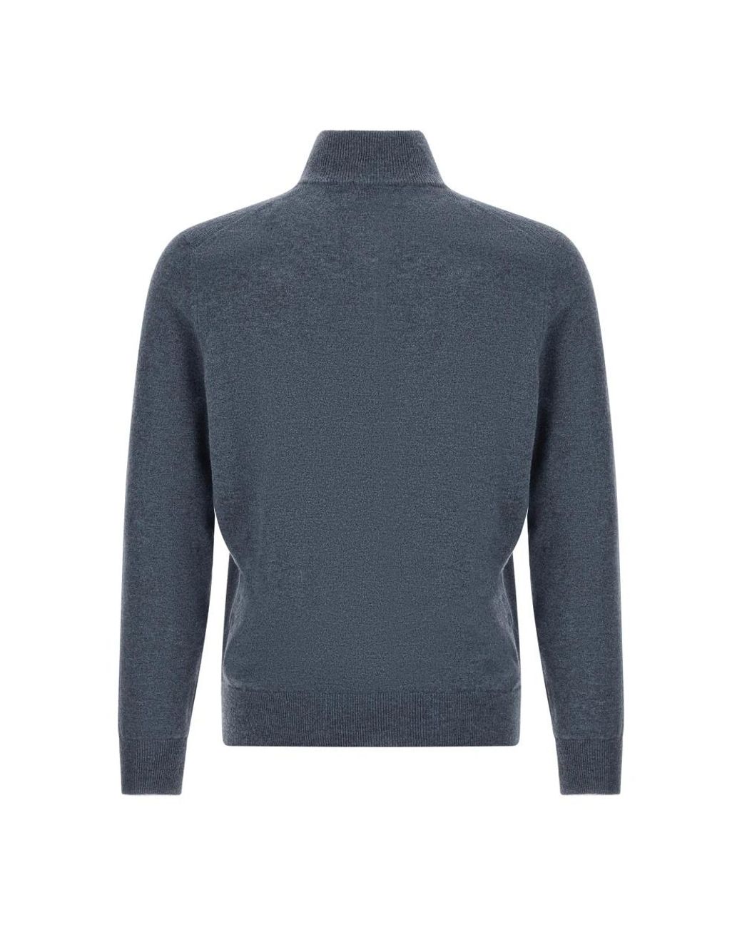 Brunello Cucinelli Blue Cashmere Knitwear for men