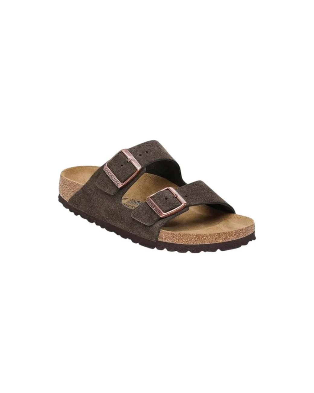 Birkenstock Brown Sliders for men