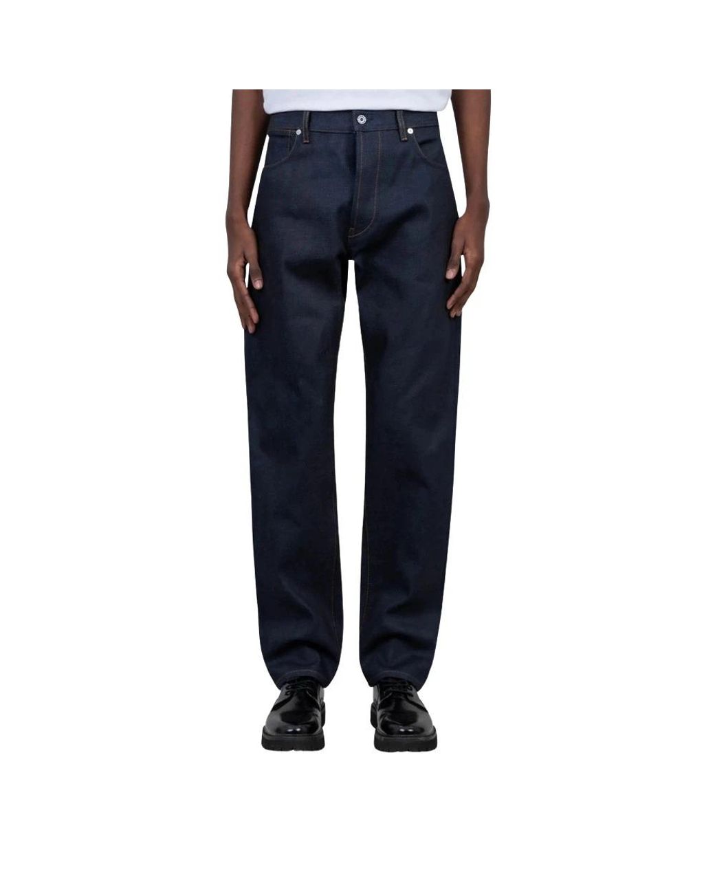 Stone Island Blue Straight Jeans for men