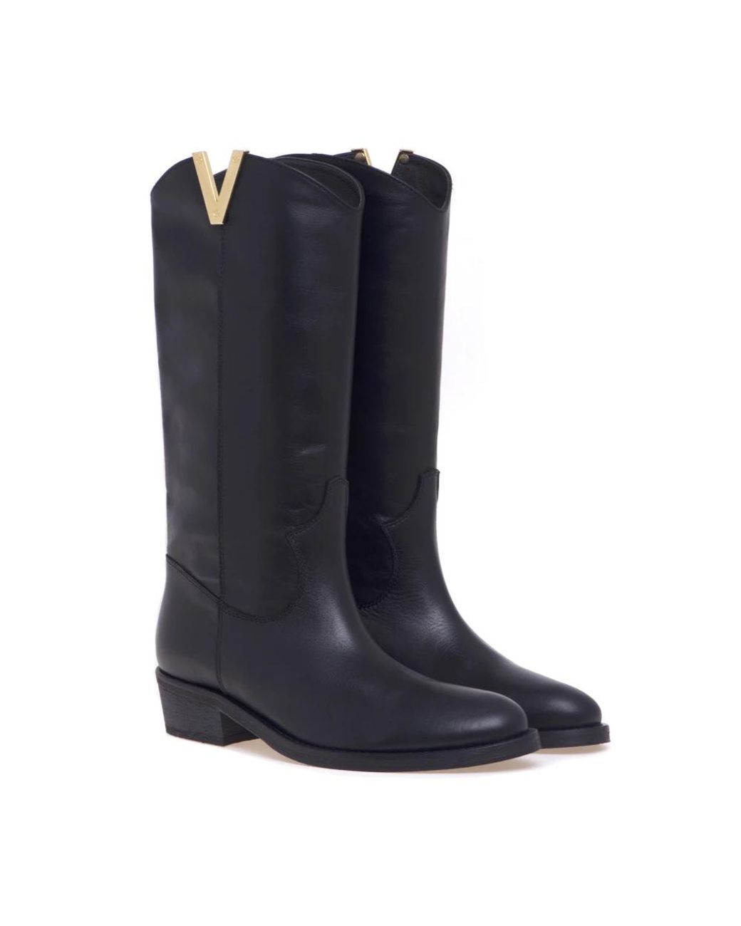 Via Roma 15 Blue Cowboy & Biker Boots