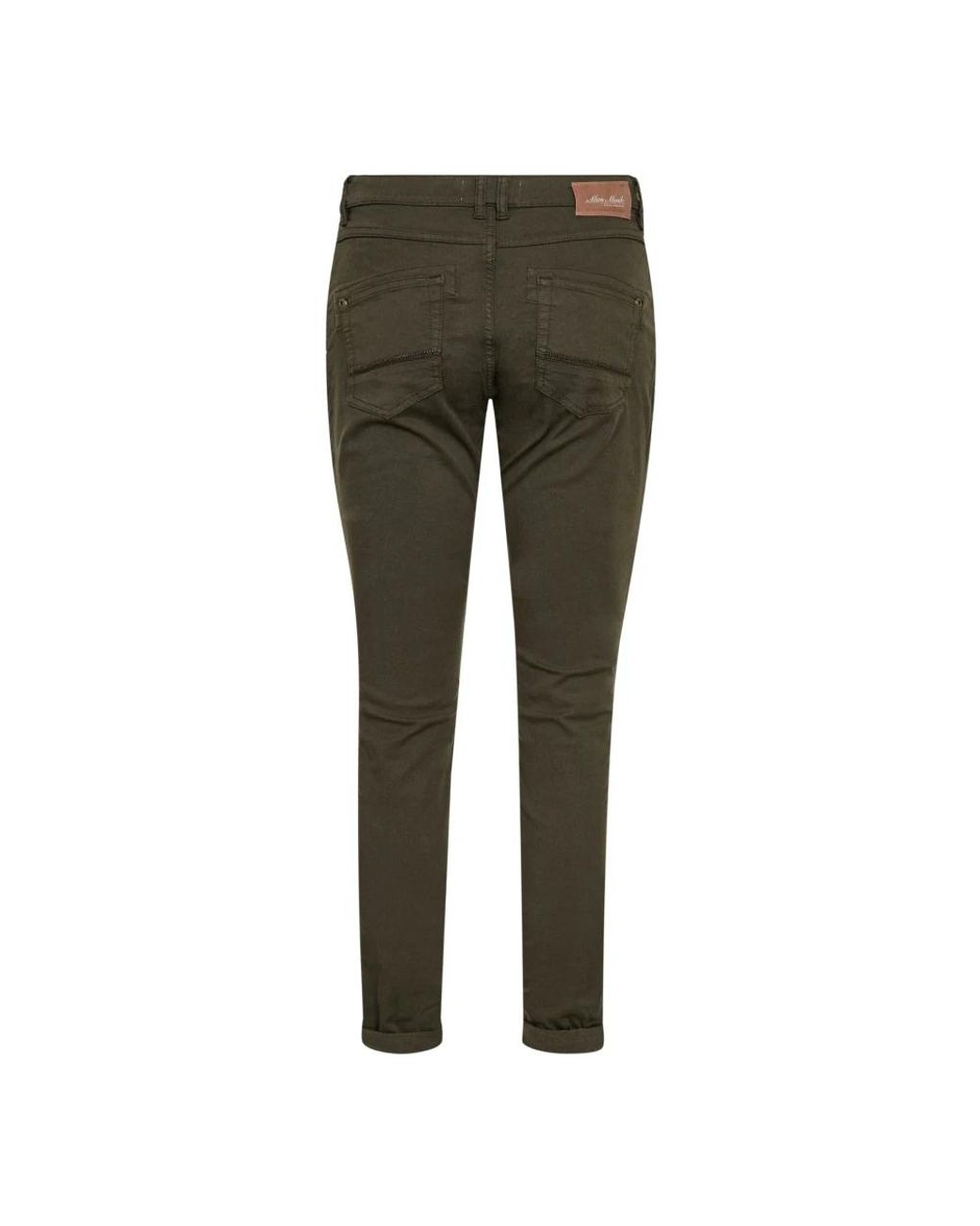 Mos Mosh Green Slim-Fit Trousers