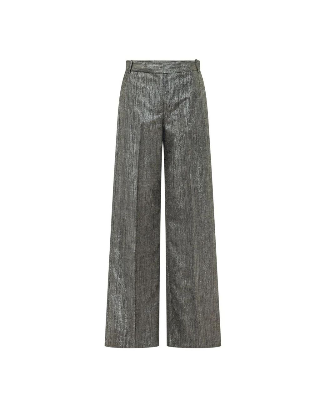 Pinko Gray Wide Trousers