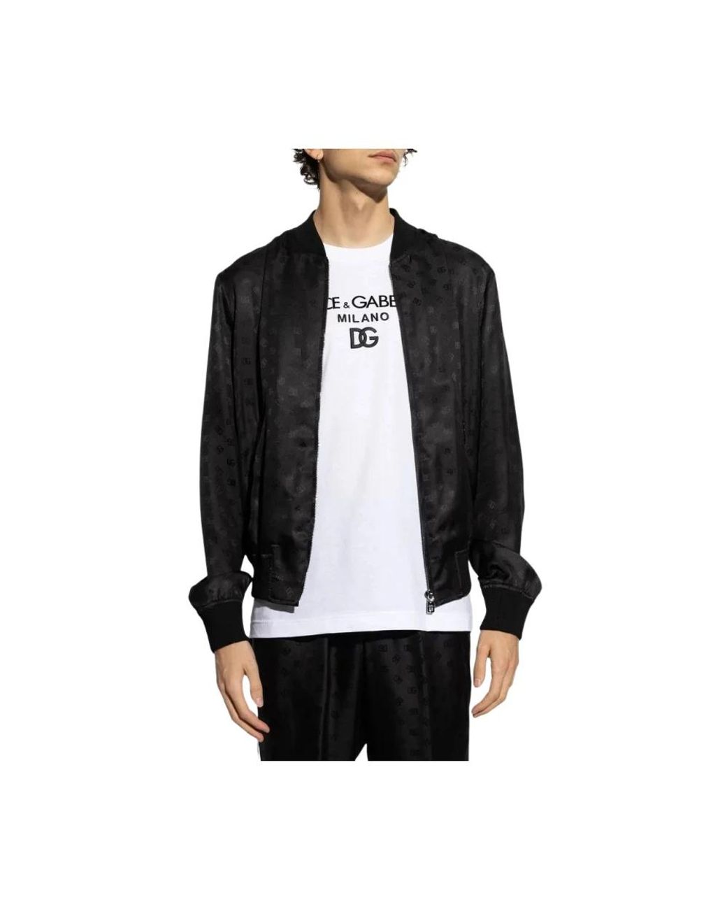 Dolce & Gabbana Black Bomber Jackets for men