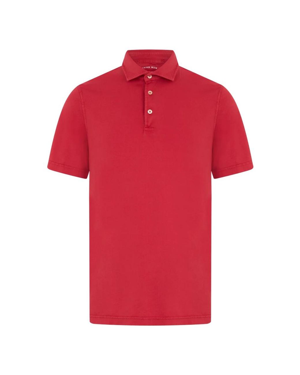 Fedeli Red Polo Shirts for men