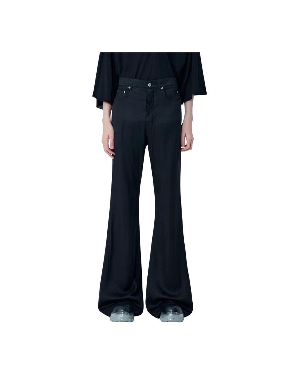 Rick Owens Blue Wide Trousers for men