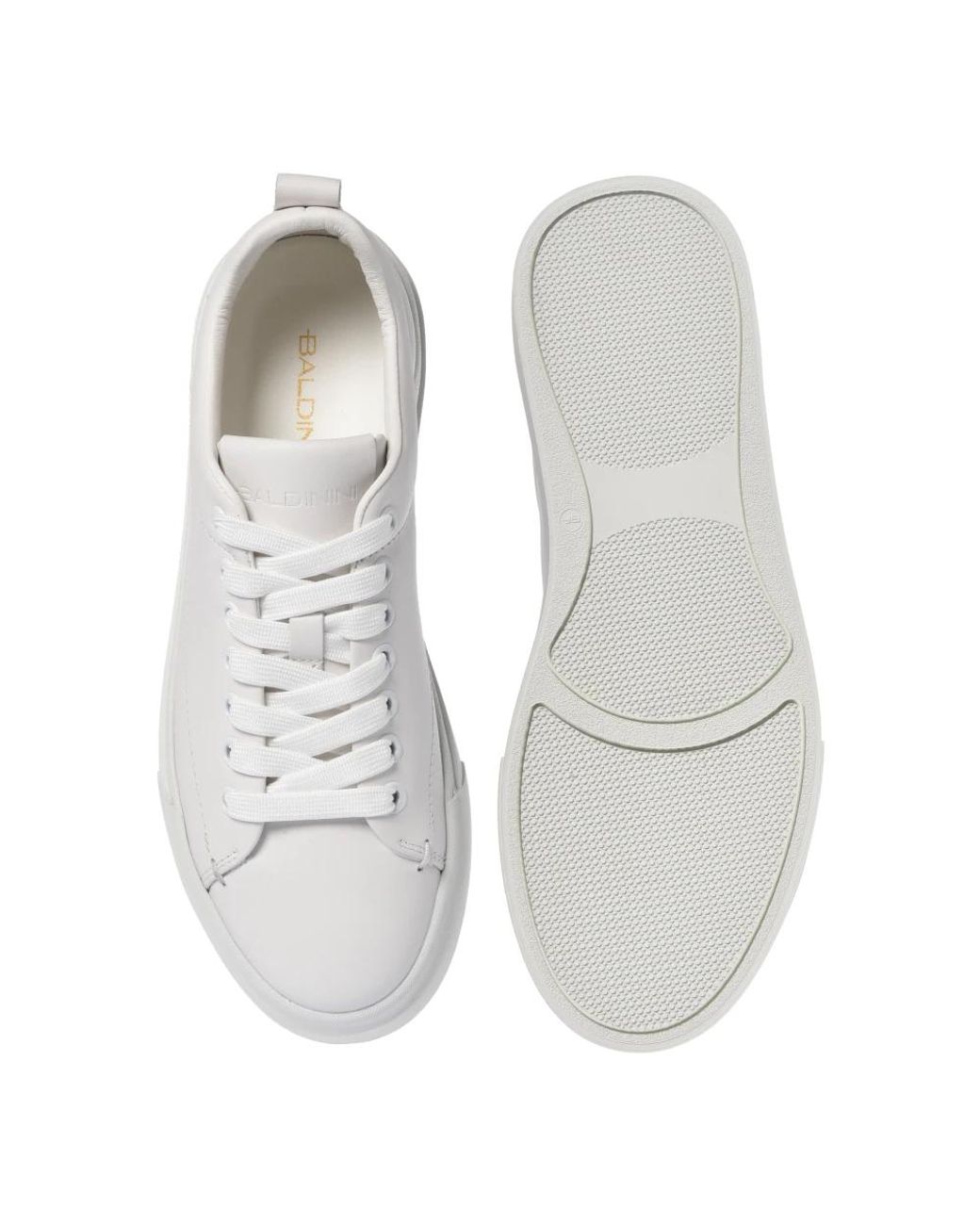 Baldinini White Leather Sneaker