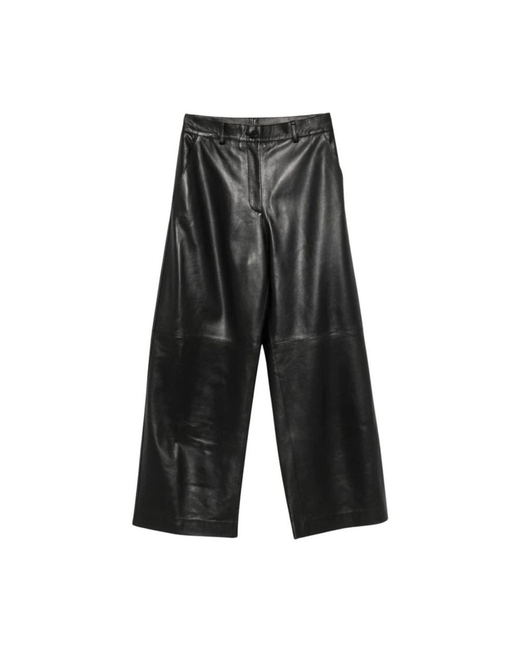 P.A.R.O.S.H. Black Leather Trousers