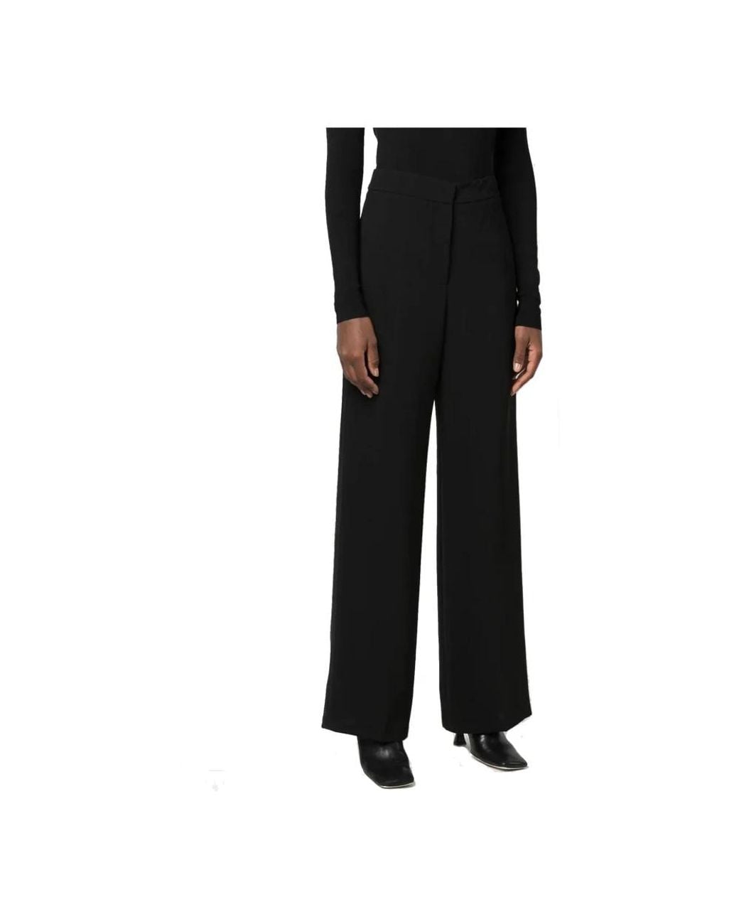 Blanca Vita Black Wide Trousers