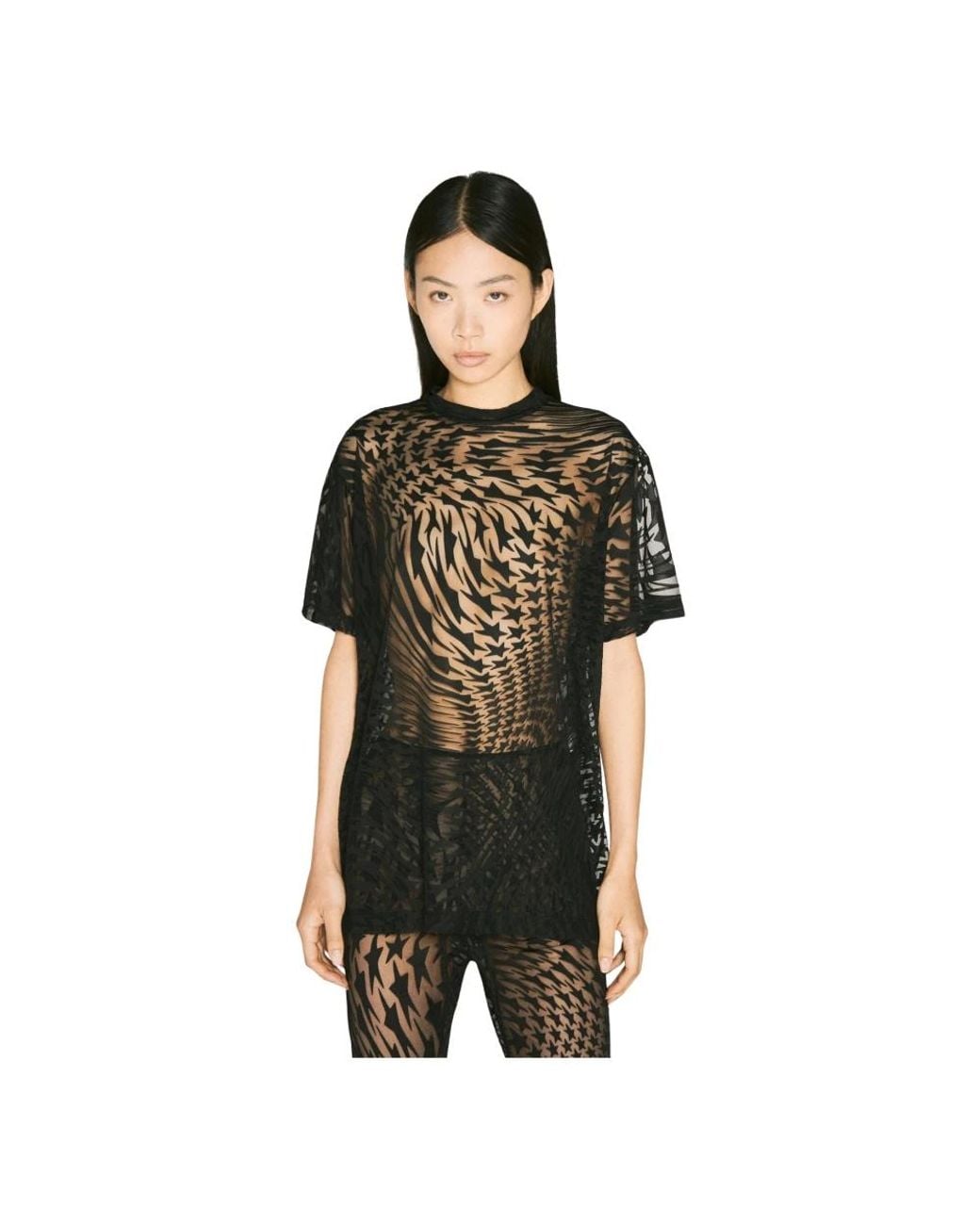 Mugler Black T-Shirts