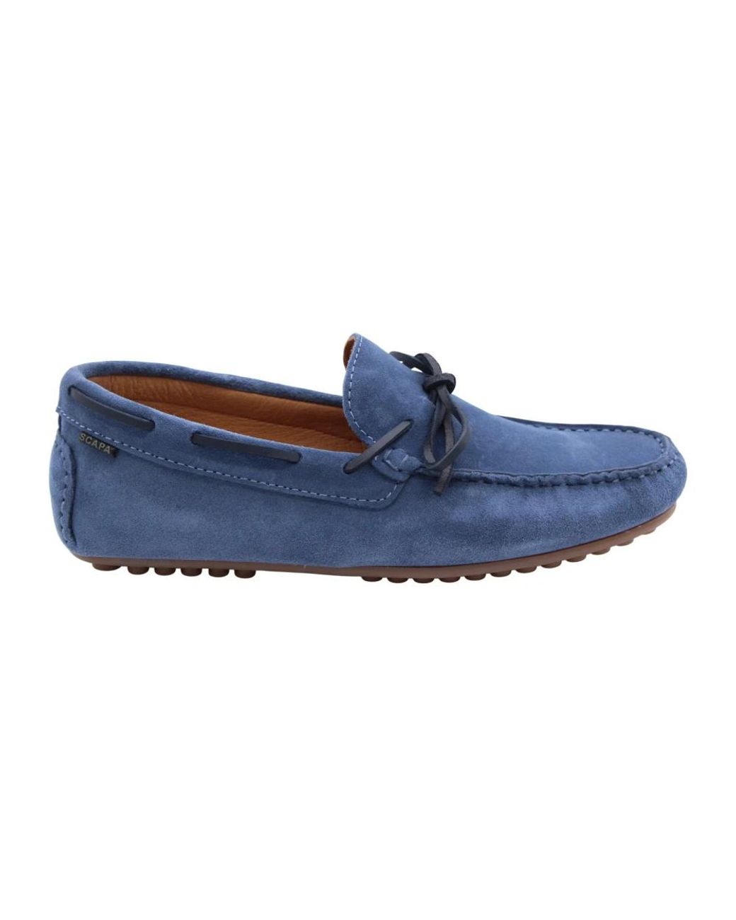 Scapa Blue Boat Shoes for men