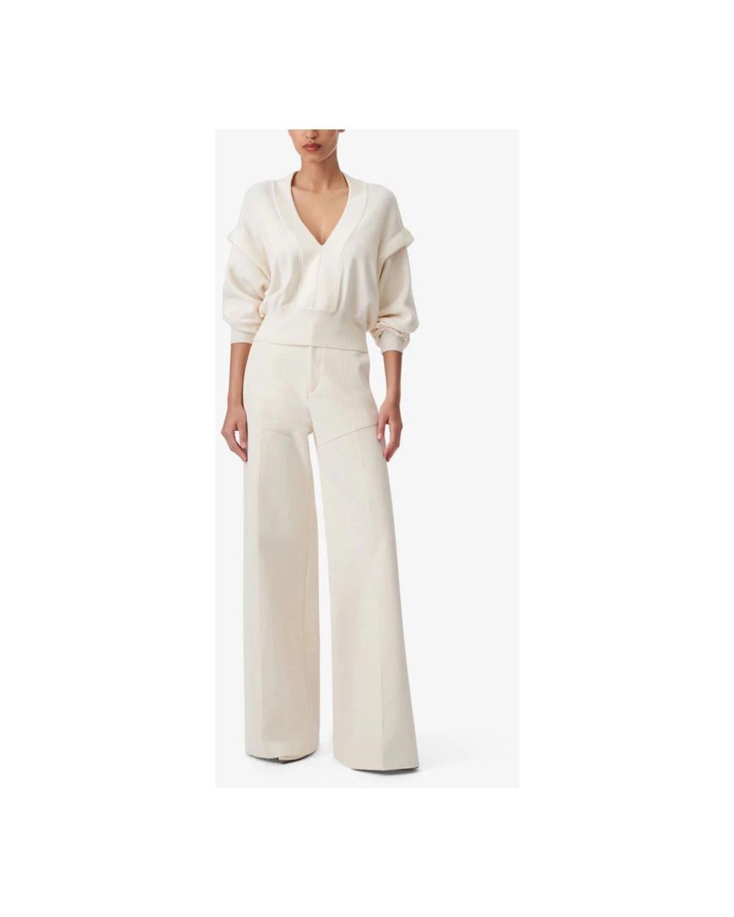 IRO White V-Neck Knitwear
