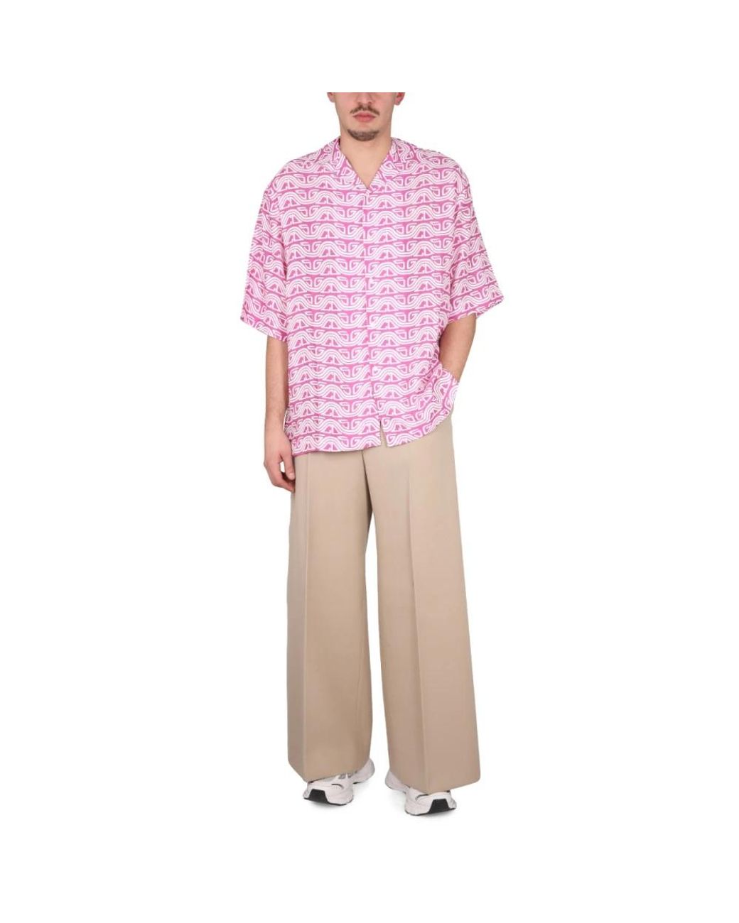 Gcds Pink Short Sleeve Shirts for men