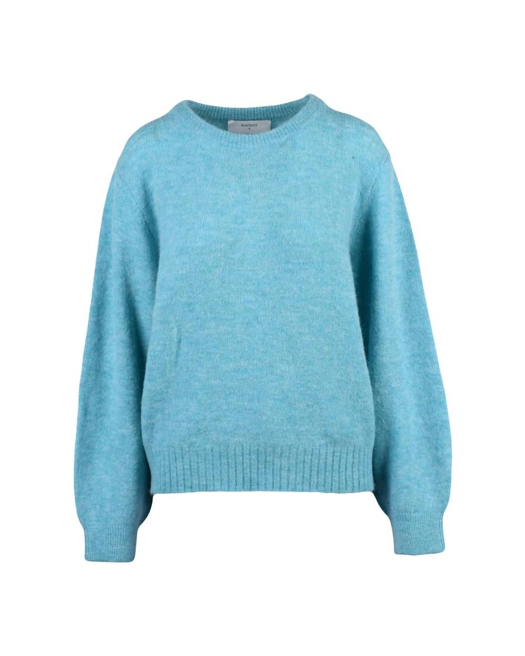 Beatrice B. Blue Round-Neck Knitwear