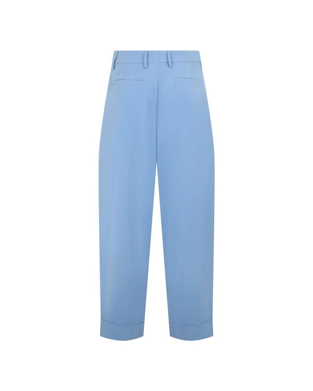 Moorer Blue Tapered Trousers