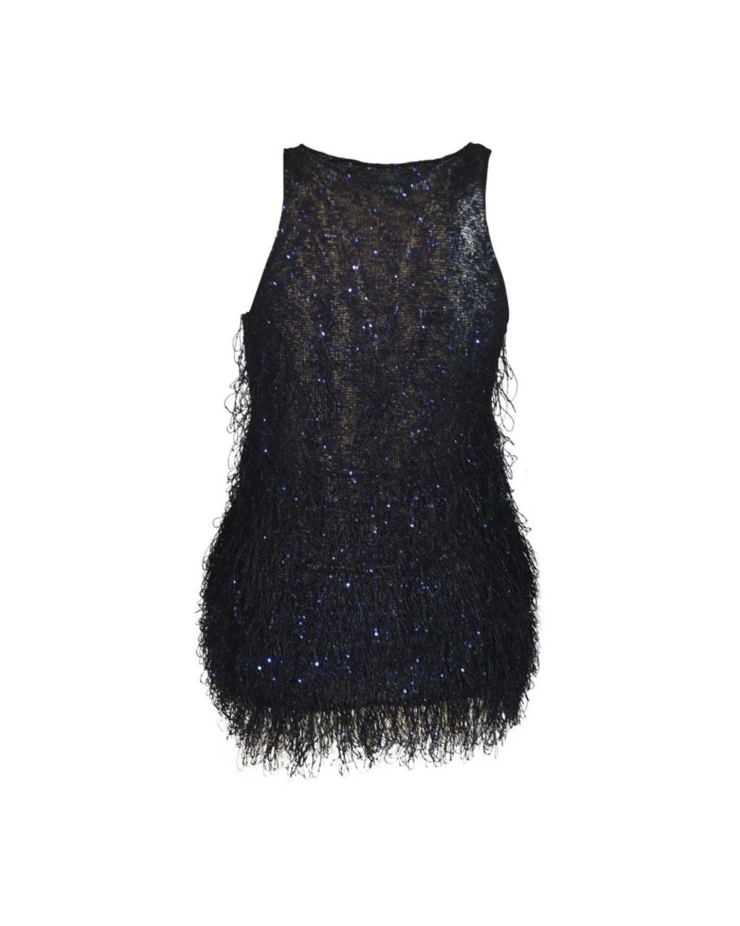 Giorgio Armani Black Sleeveless Tops
