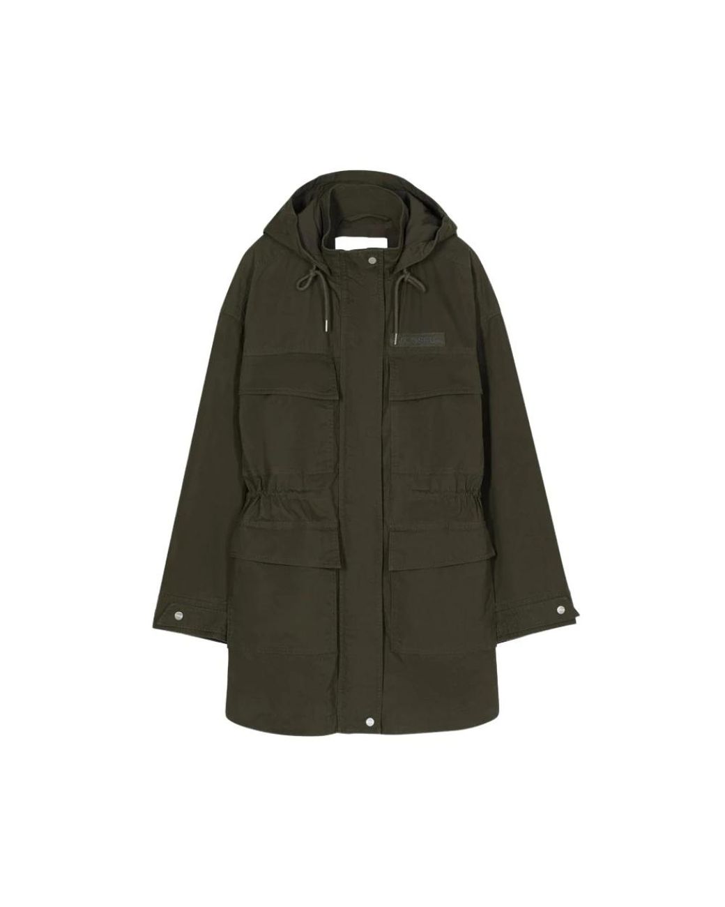 Closed Utility Parka in het Green