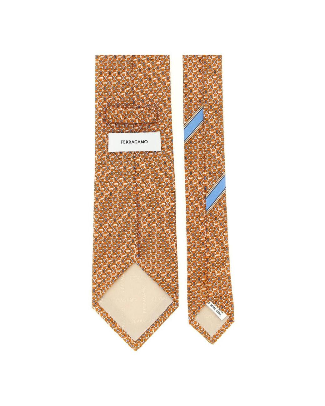 Ferragamo White Ties for men