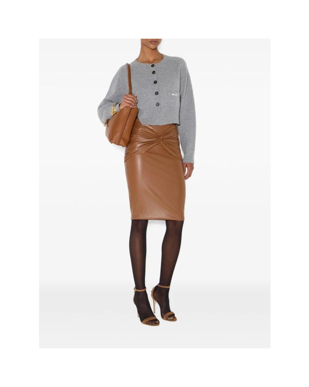 Elisabetta Franchi Gray Cardigans