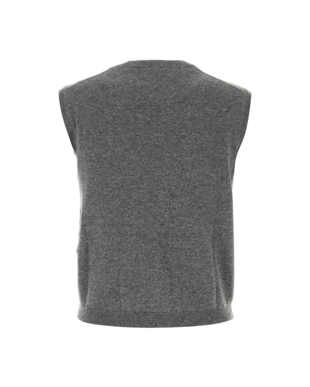 Ferragamo Gray Cashmere Knitwear