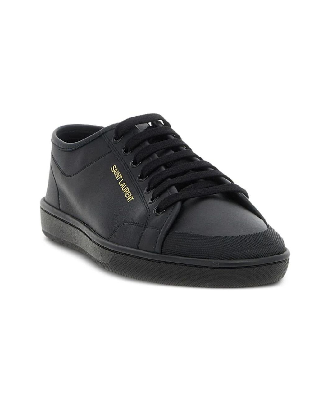 Saint Laurent Schoenen ,Zwart ,Leer Gym Sneakers in het Black voor heren