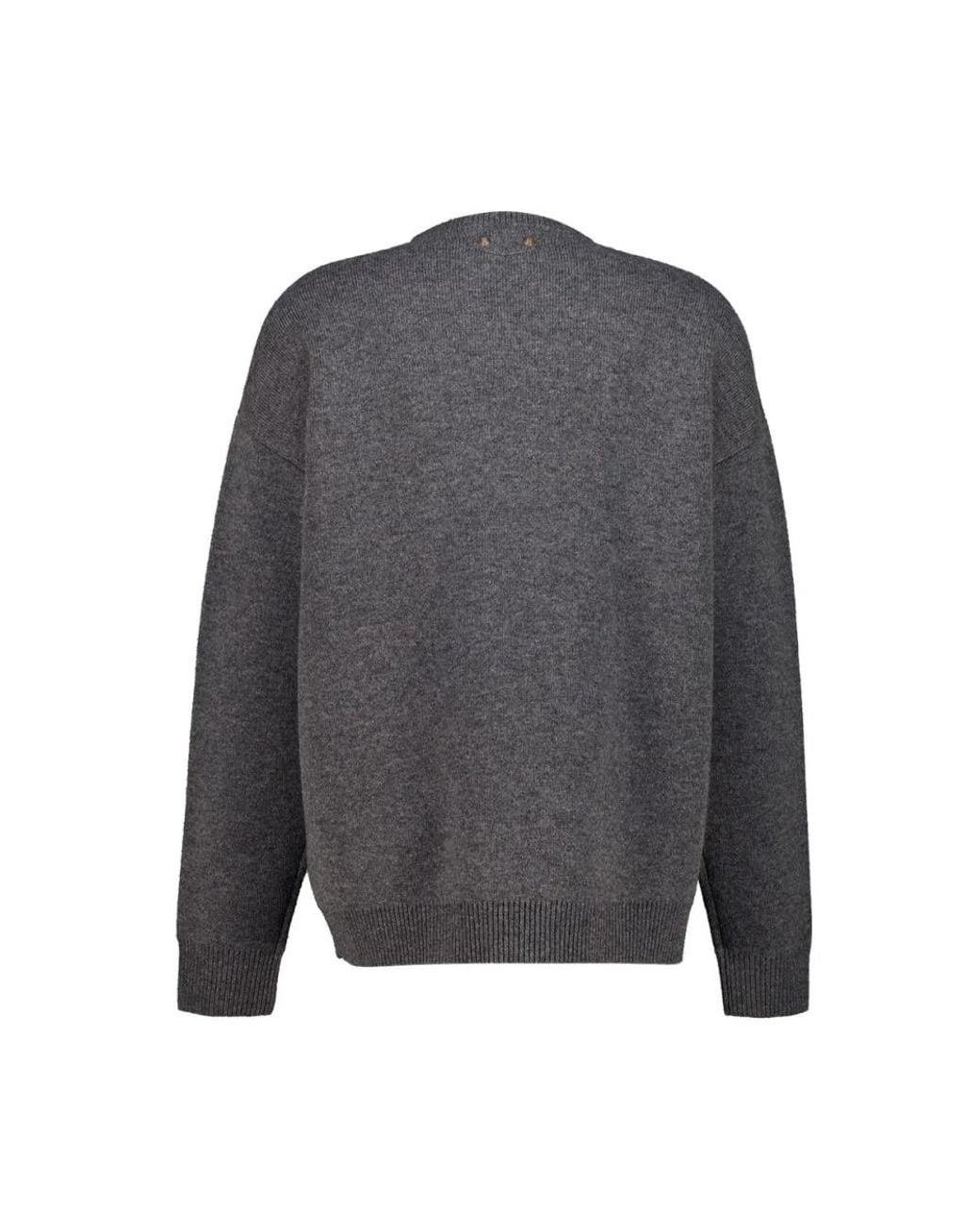 Balenciaga Gray Round-Neck Knitwear for men