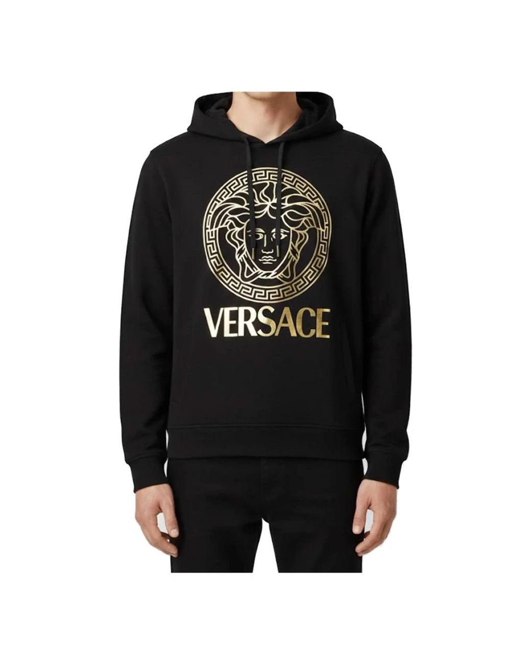 Versace Black Hoodies for men