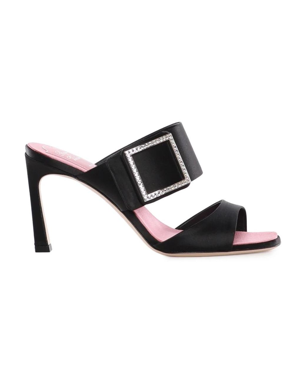 Roger Vivier Black Heeled Mules