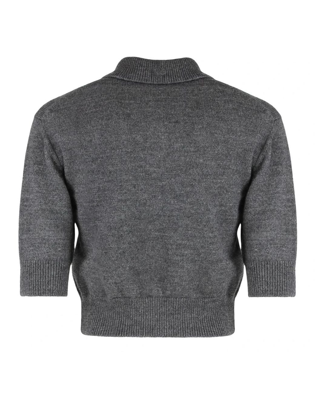 Givenchy Gray Round-Neck Knitwear