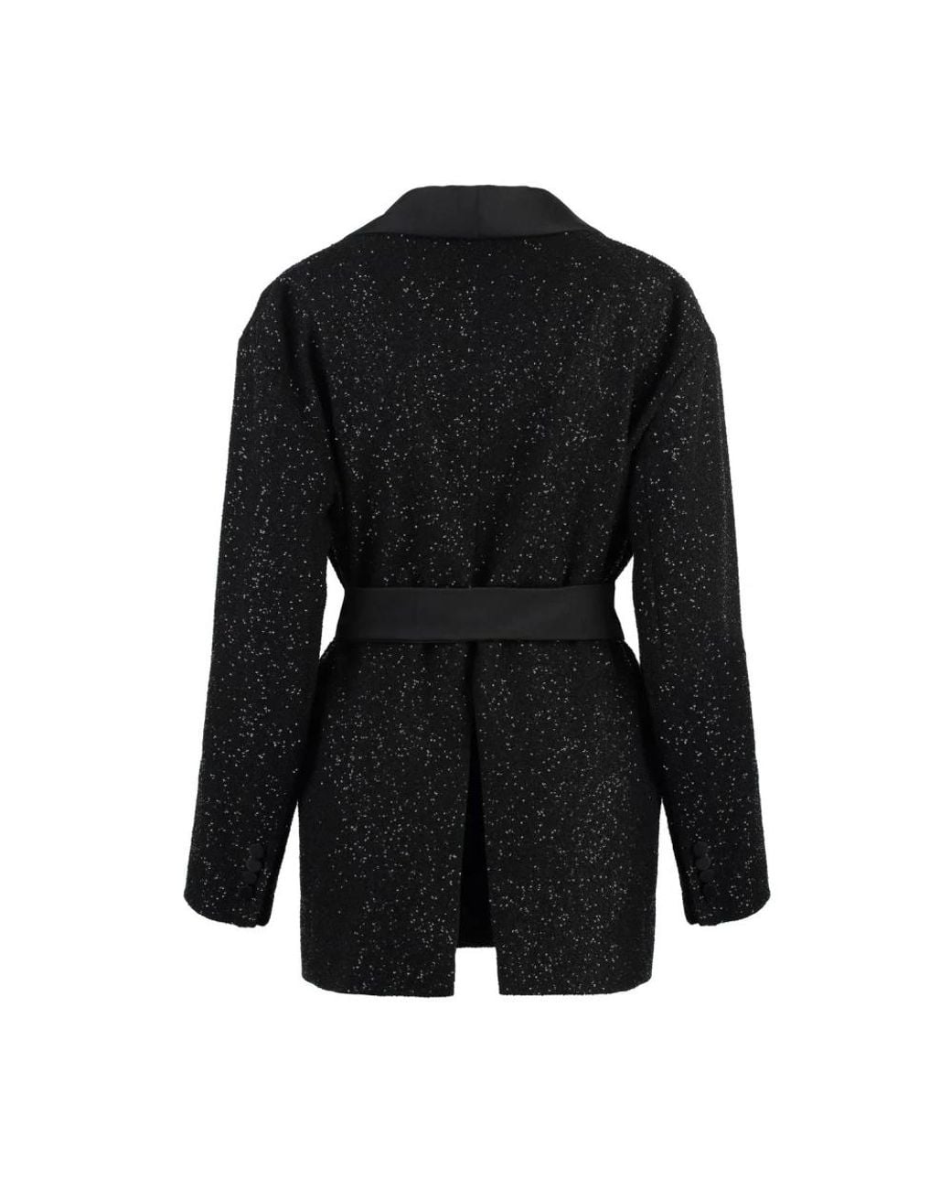 Max Mara Black Belted Coats