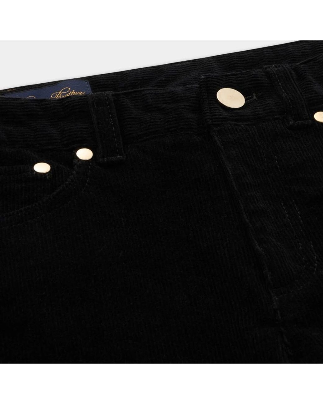Brooks Brothers Black Slim-Fit Trousers